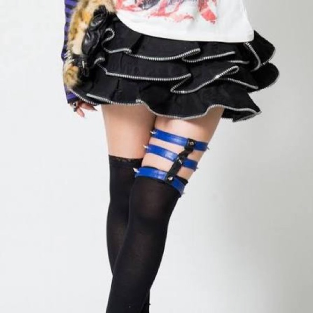 GLAVIL zipper skirt Rokku gyaru